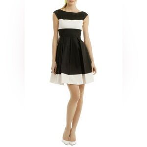 Kate Spade New York Adette Dress sz 0 classy black & white above knee dresss